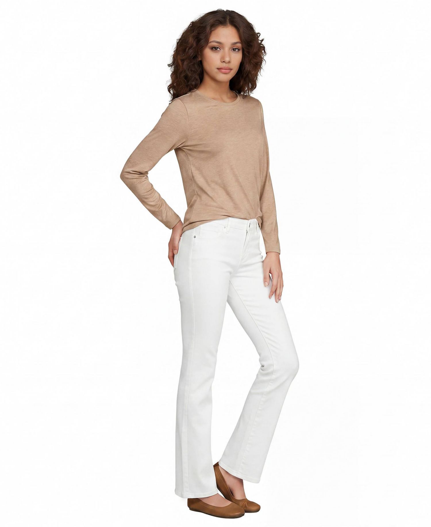 Women's Supima Cotton Long Sleeve Crewneck T-Shirt
