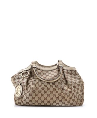 Medium Sukey Tote GG Canvas with Leather