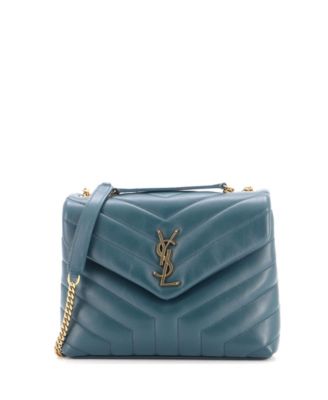 Small Loulou Shoulder Bag Matelasse Chevron Leather