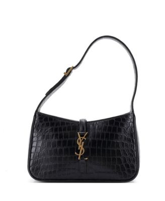 Small Le 5 a 7 Hobo Embossed Leather