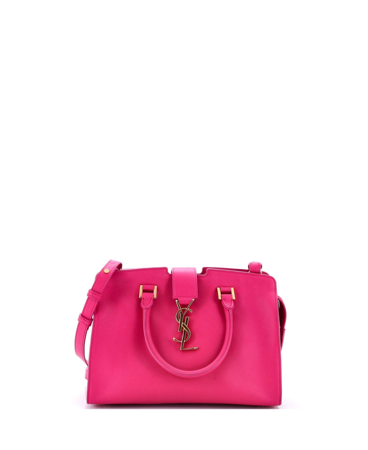 Pre-Owned Saint Laurent Baby Monogram Cabas Leather - Pink