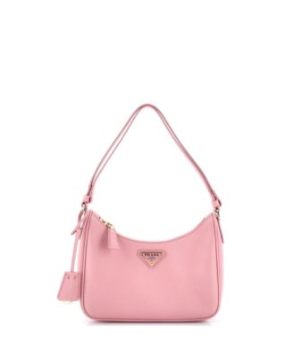 Mini Re-Edition Hobo Saffiano Leather