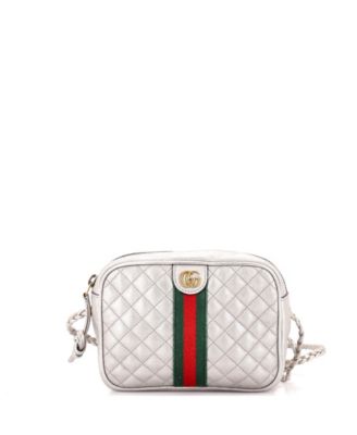 Mini Trapuntata Camera Bag Quilted Leather