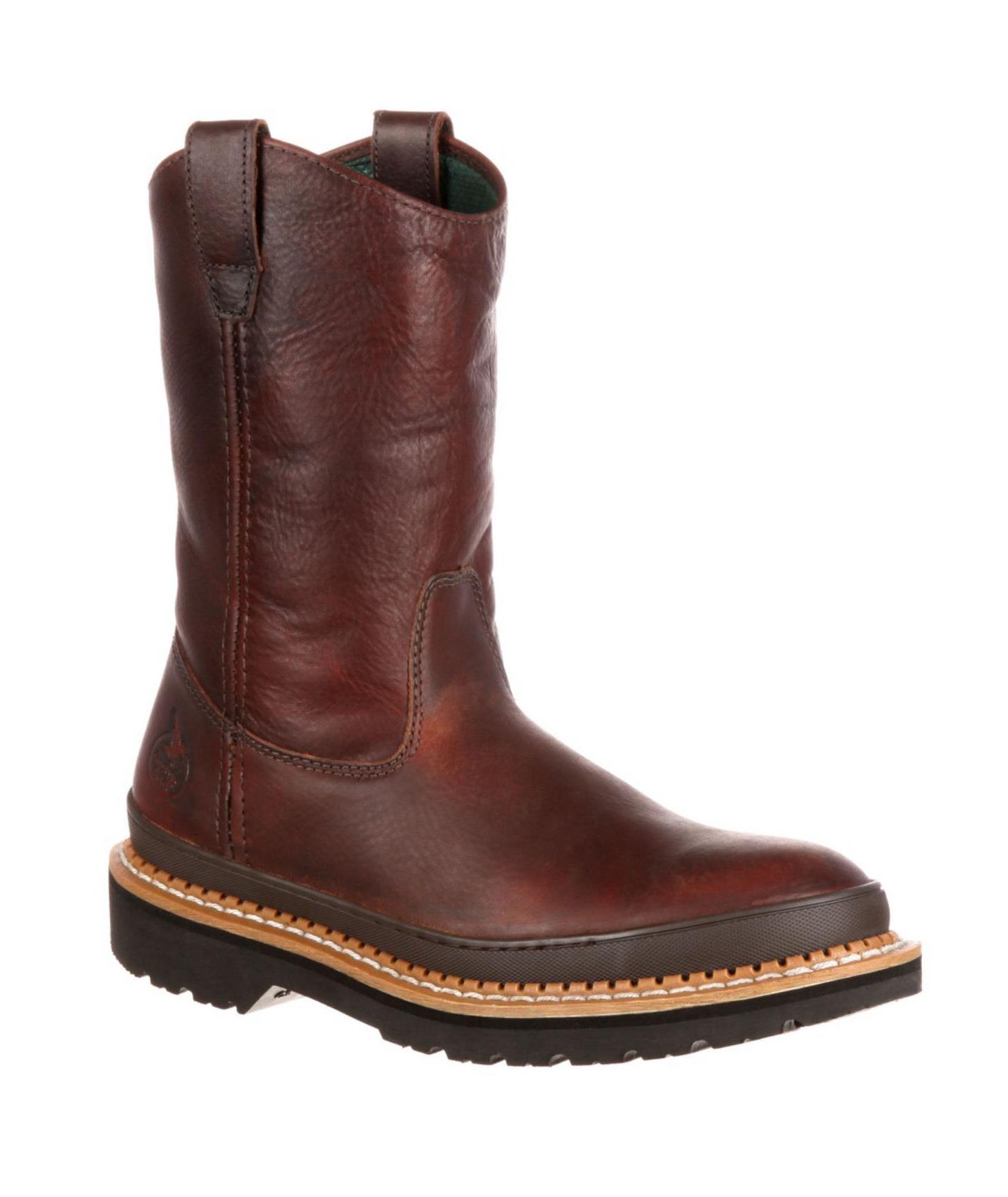 Мужские ботинки GEORGIA BOOT Georgia Giant 11" Soggy Brown Steel Toe Wellington Work Boot, цвет: Коричневый — фото 7