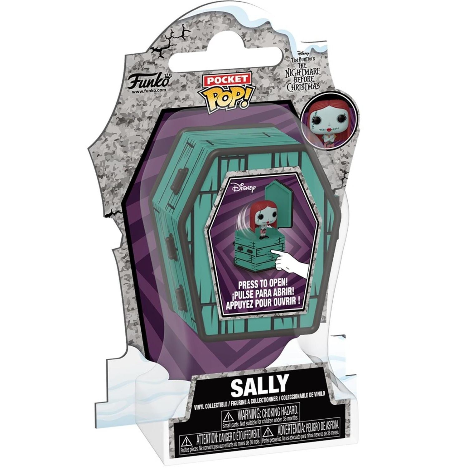 Детские фигурки Funko Pocket POPers The Nightmare Before Christmas - Sally 1.65" Vinyl Figure, 2-Piece, 3+ Years — фото 2