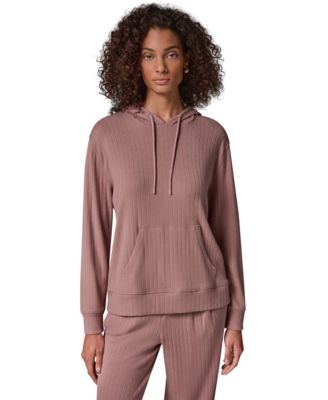 Women's Plush Drop-Needle Ribbed Hoodie
