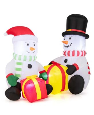 5FT Christmas Inflatables with Gift Boxes 4 Bright LED Lights for for Party