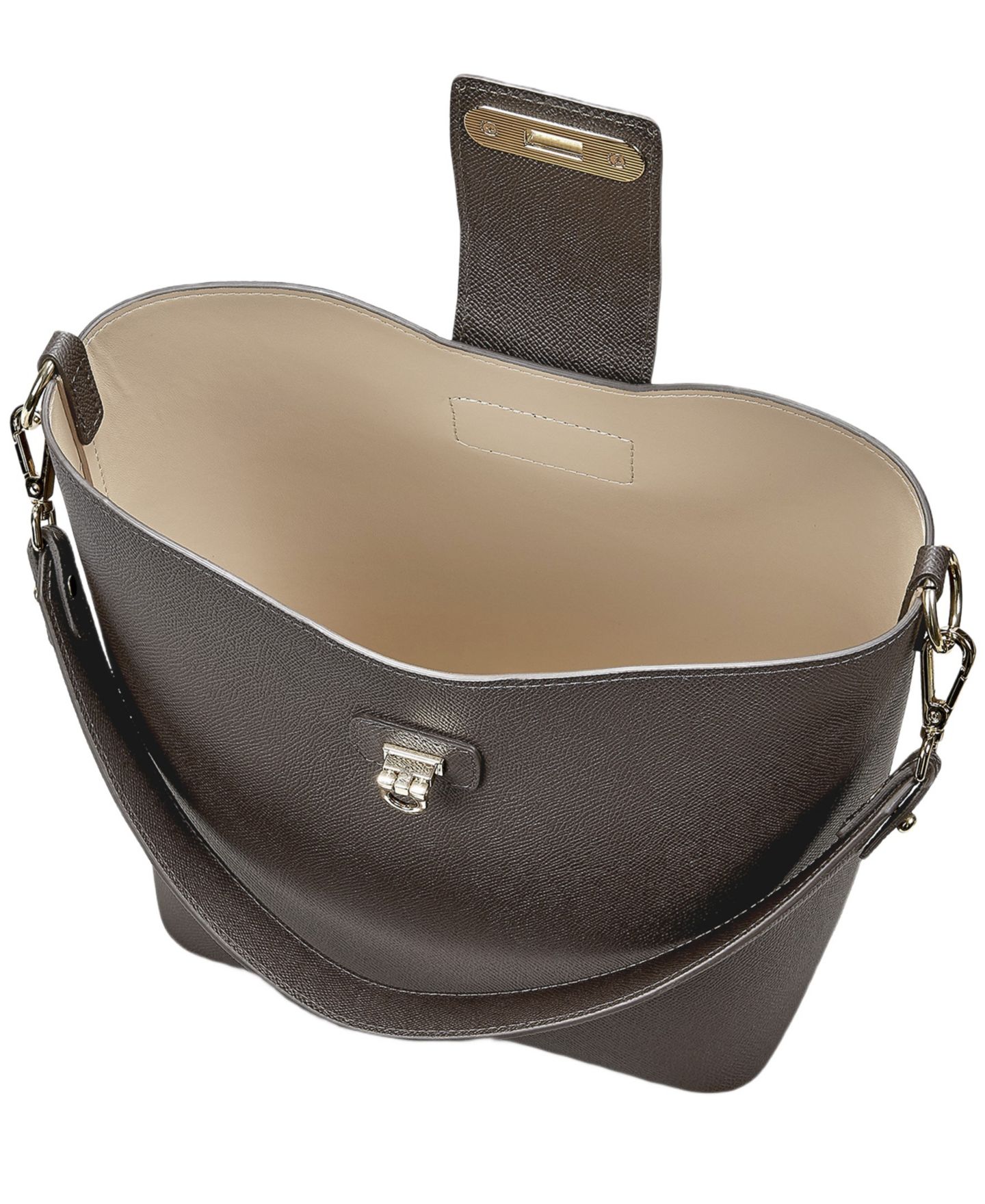 Женская сумка GiGi New York Isabel Leather Small Shoulder Handbag, цвет: Коричневый — фото 3