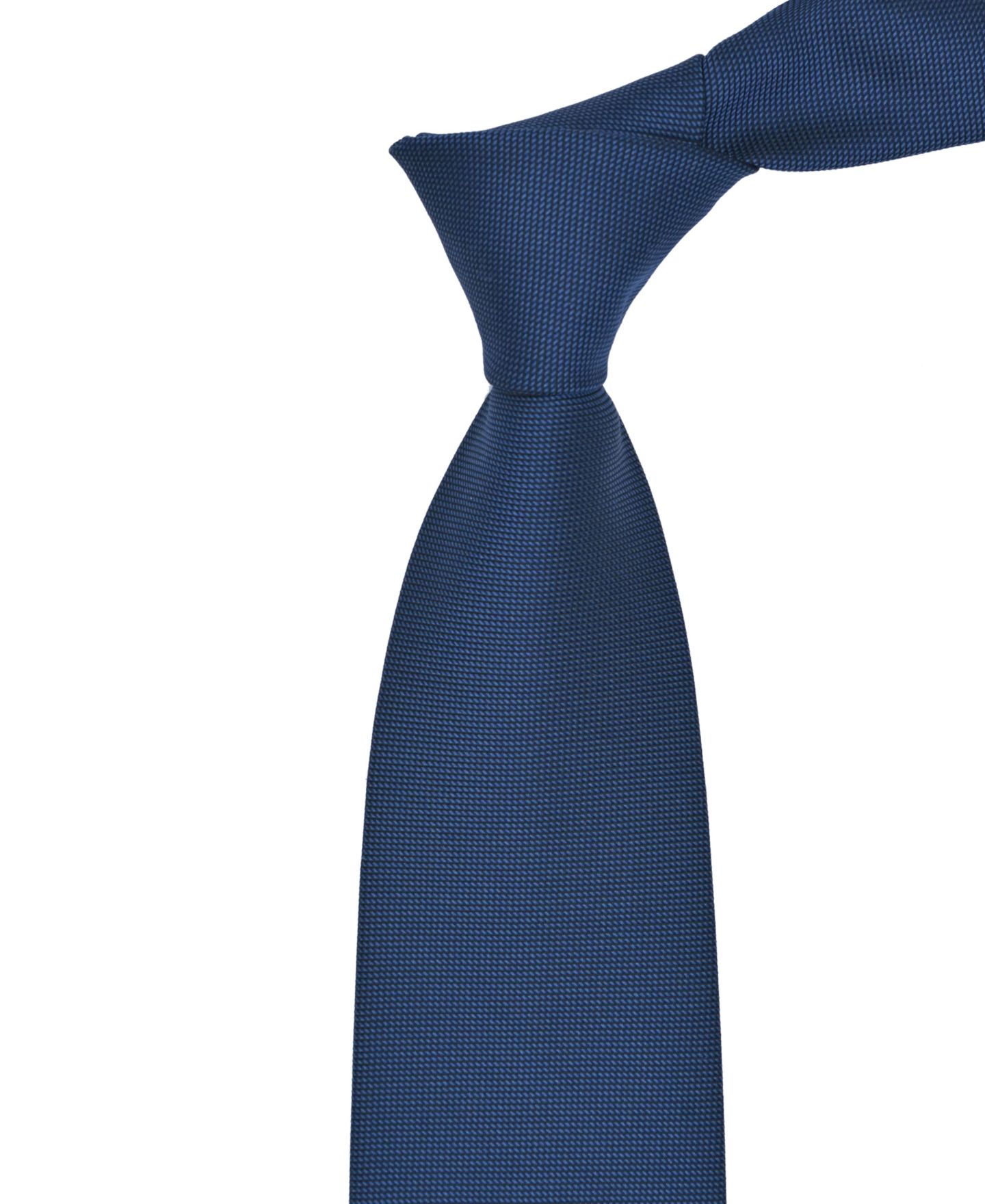 Мужской галстук Calvin Klein Stefan Solid Classic Tie, цвет: Тёмно-синий — фото 5