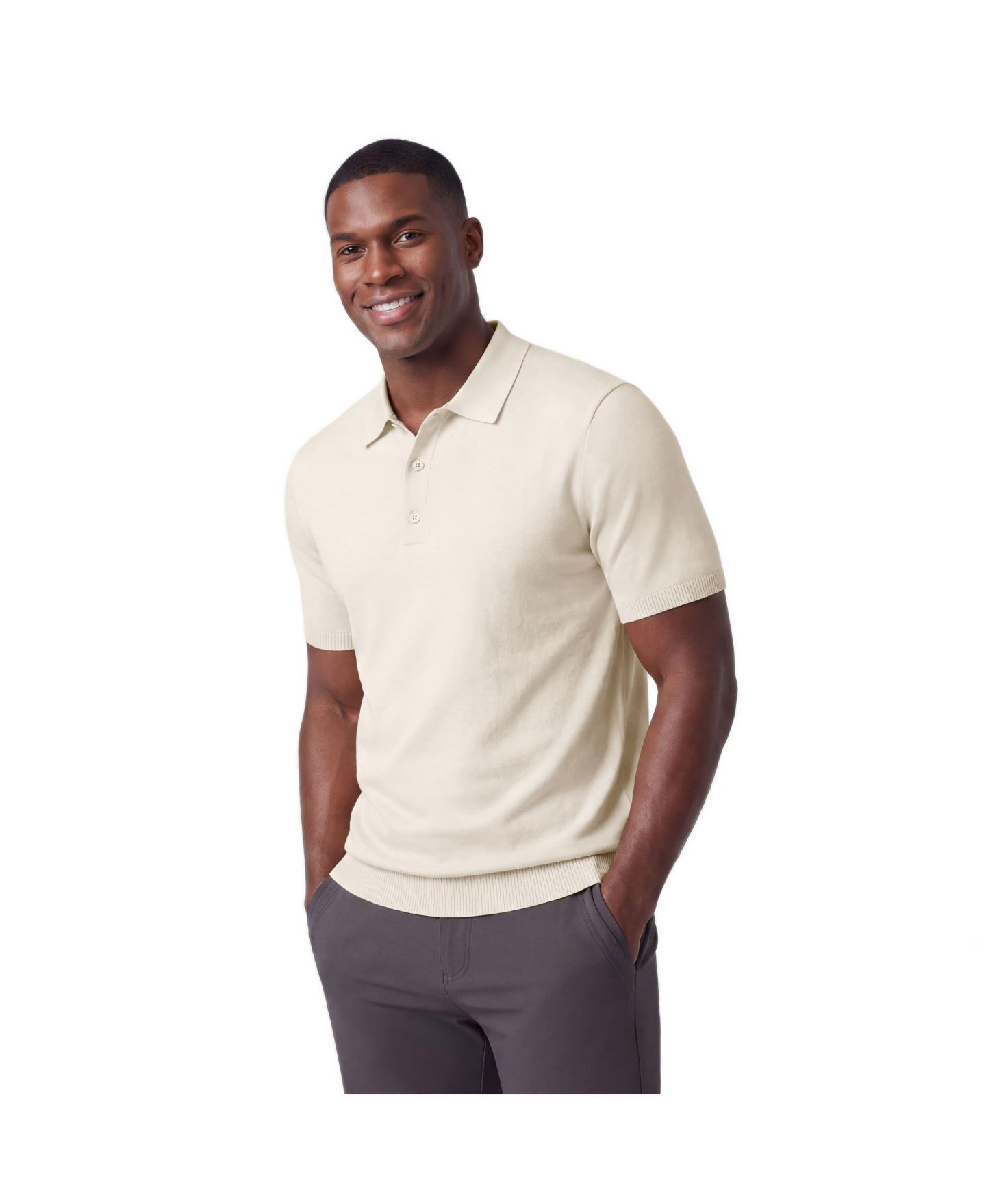 Мужские топы Jack Archer Legacy Resort Sweater Polo, цвет: Кремовый — фото 1