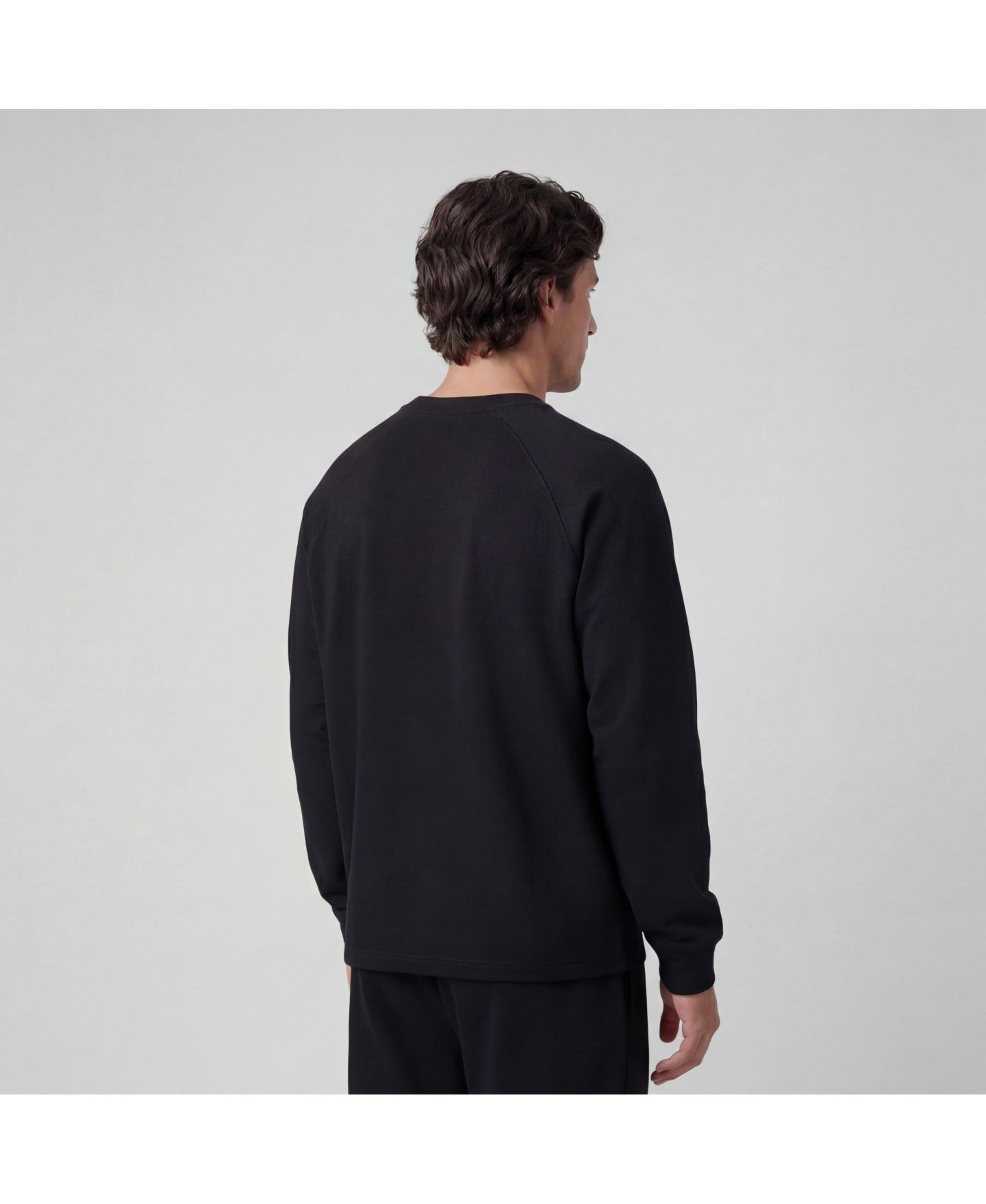 Мужской свитер Jack Archer Sandwash Crewneck Sweaters, цвет: Насыщенный чёрный — фото 4