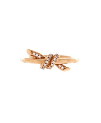 Diamond Anniversary Knot Ring (0.05 ct. t.w.) in 18K Rose Gold