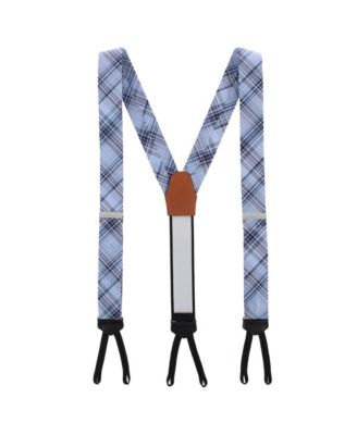 Men's Leander Multi Striped Business Wool Blend Formal End Suspenders