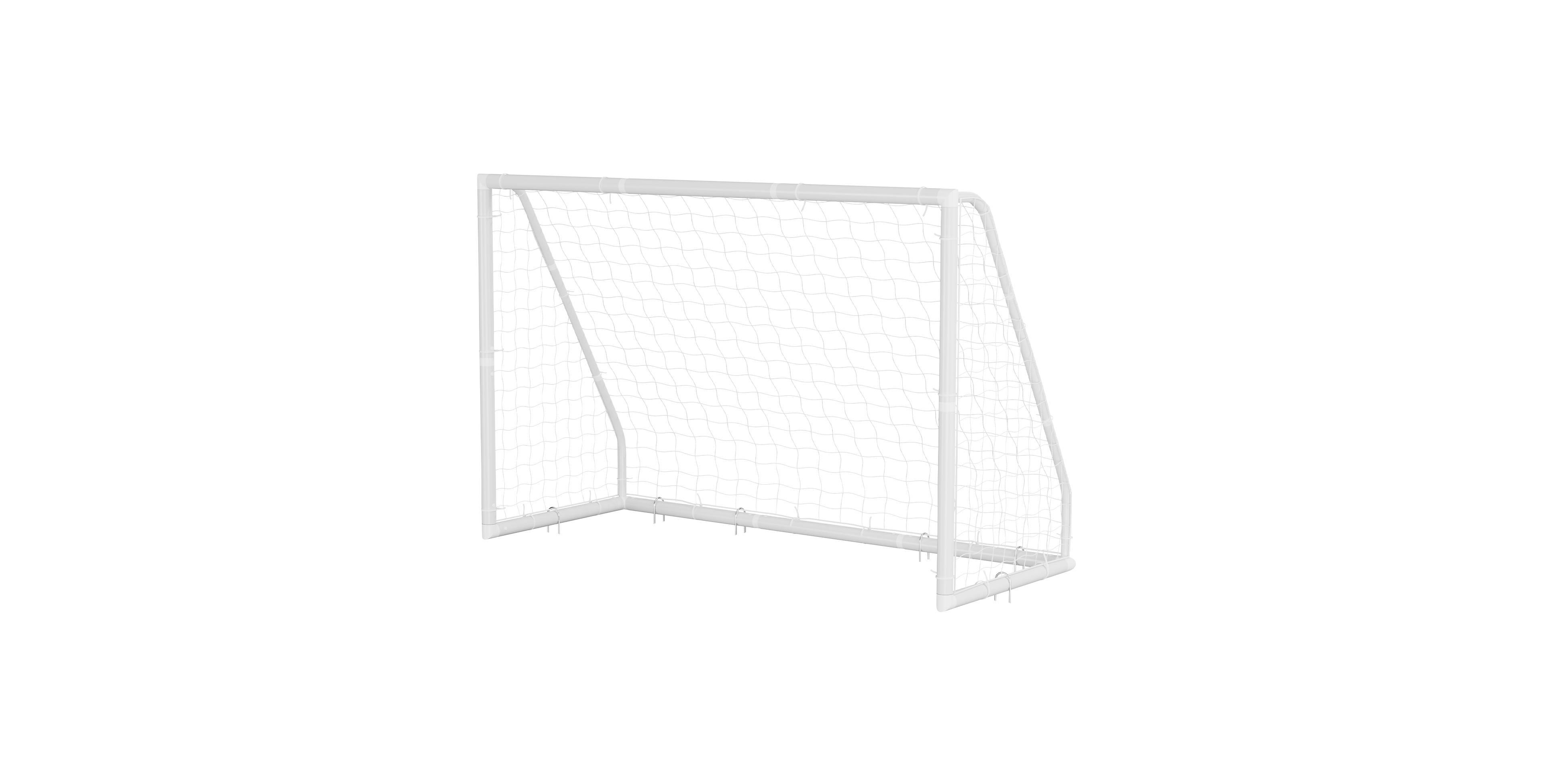 Sugift 10 x 6.5 Ft Pvc Soccer Goal for Backyard with High-Strength Pe Net Target and Cones for Training