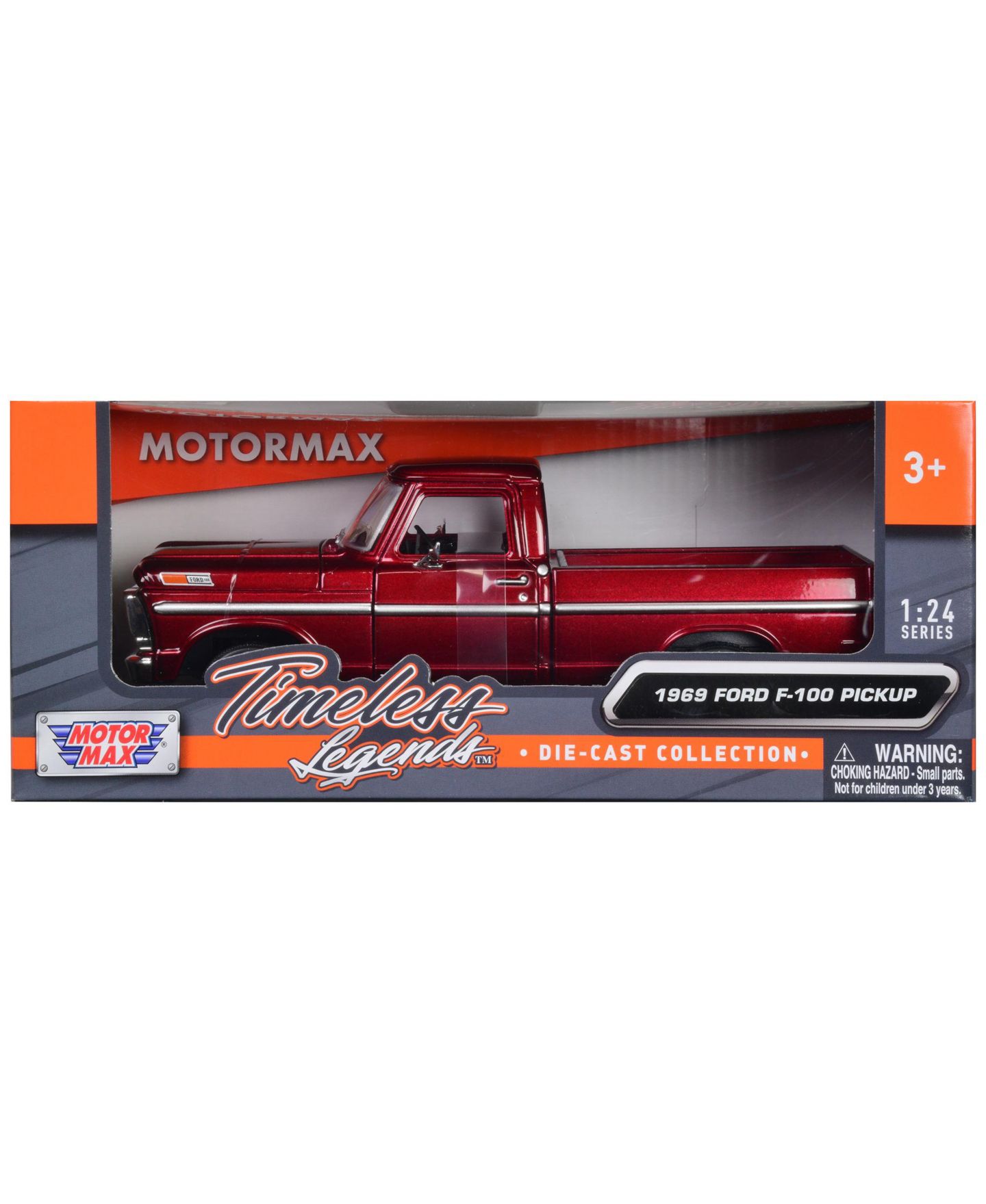Детская игрушка Motormax 1/24 Scale American Classics Die-Cast 1969 Ford F-100 Pickup Truck Model Car, цвет: Assorted Pre-Pack — фото 3