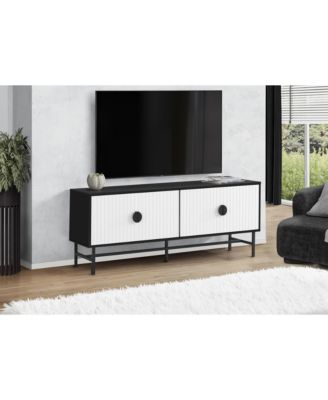 60" TV Stand with Cabinets and Cable Management