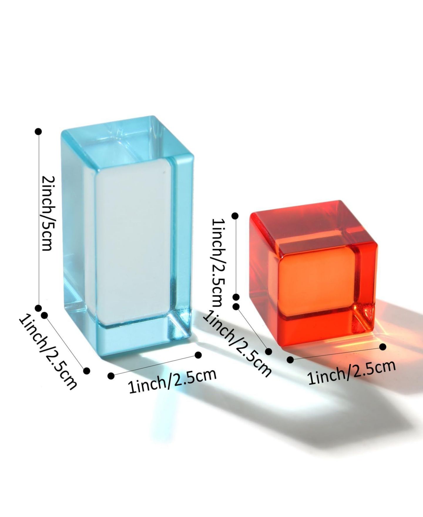 Строительные блоки Gnuadz Crystal Cubes для светового стола, 100 деталей, от 1 года, цвет: Разноцветный — фото 2