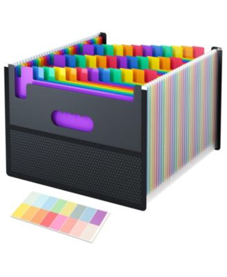 36 Pocket Accordion File Organizer Expanding Folder With Label Stickers For Office School