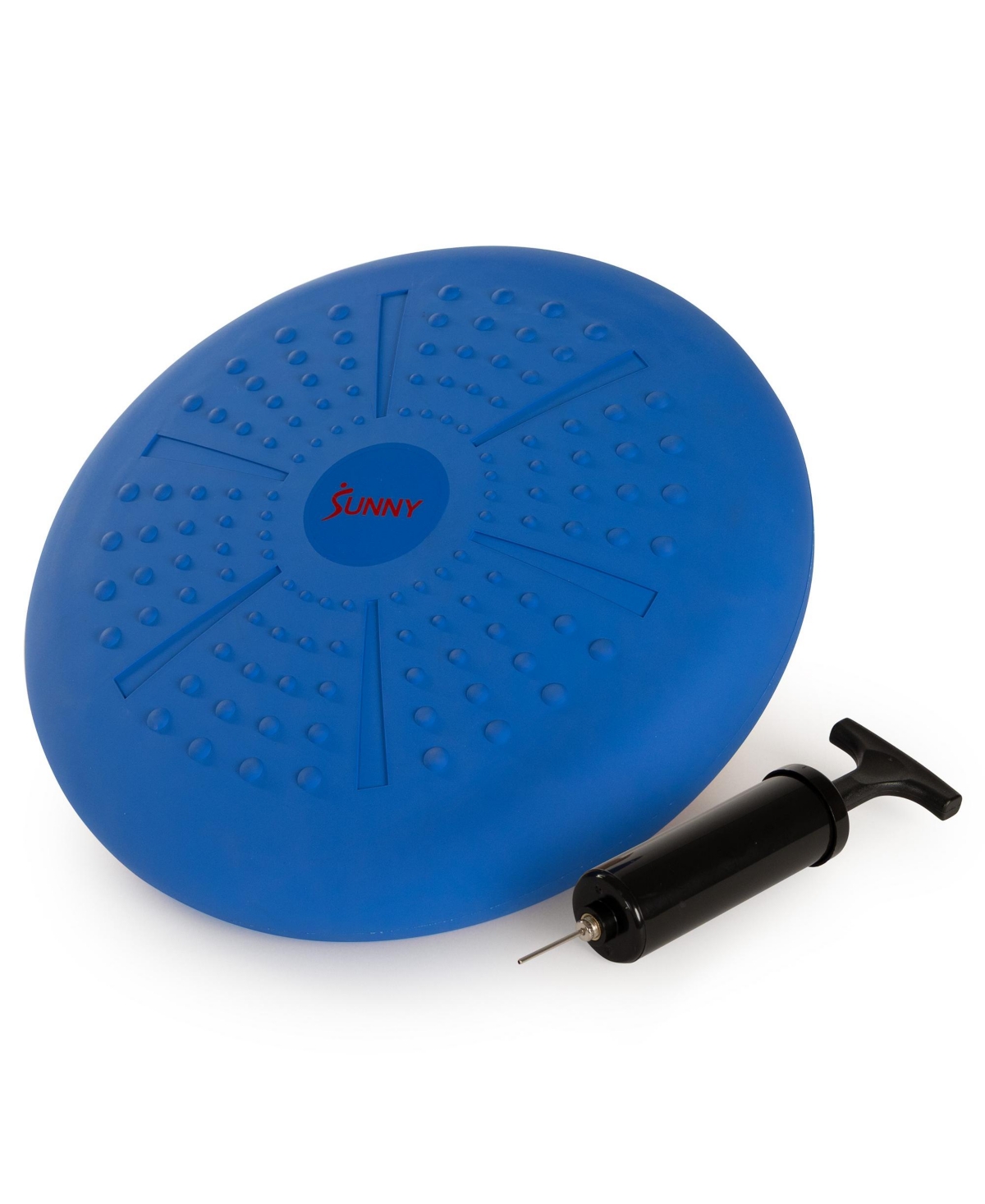 Sunny Health & Fitness Balance Cushion with Textured Grip for Core Stability and Balance Training - Blue