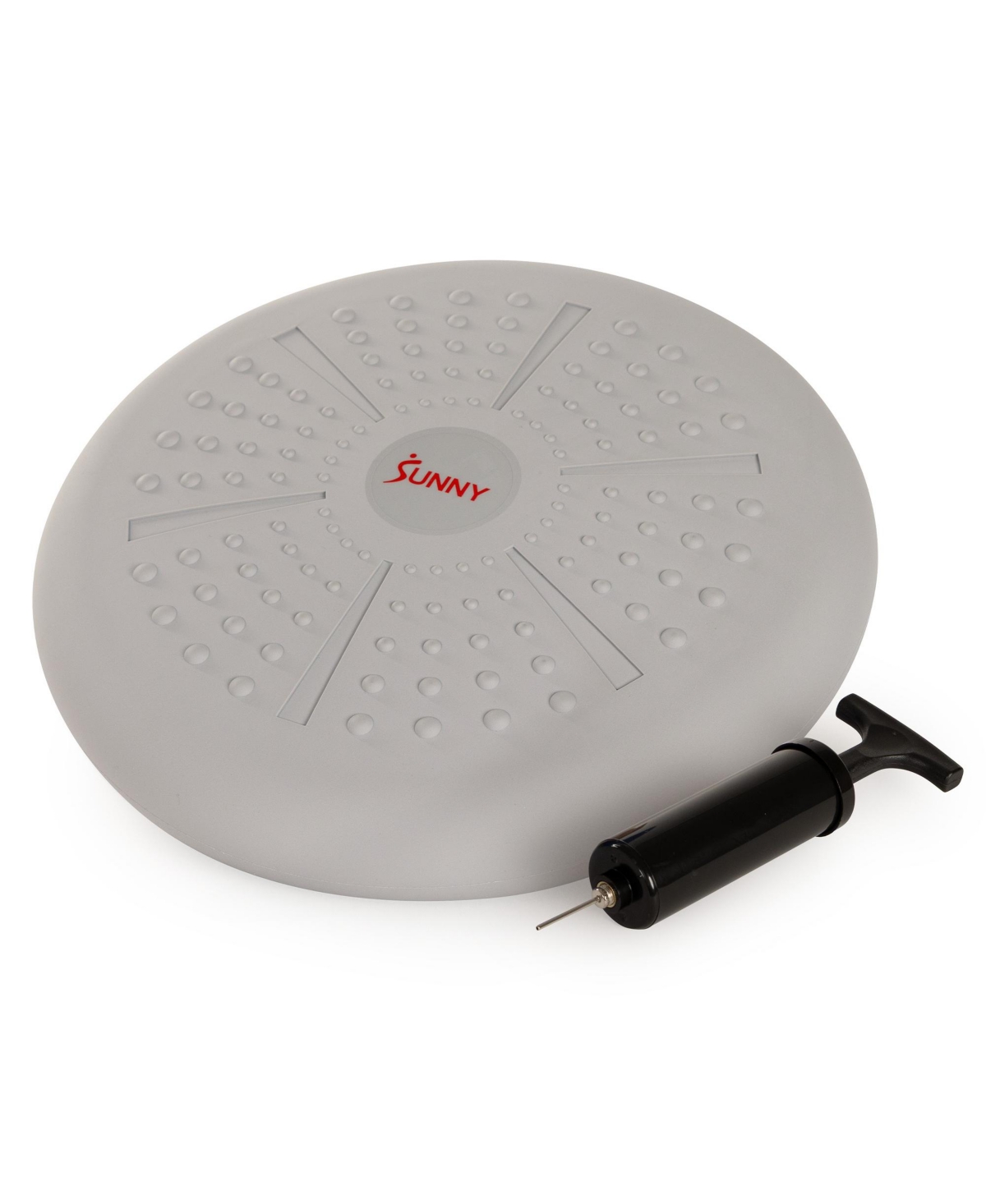 Sunny Health & Fitness Balance Cushion with Textured Grip for Core Stability and Balance Training - Gray