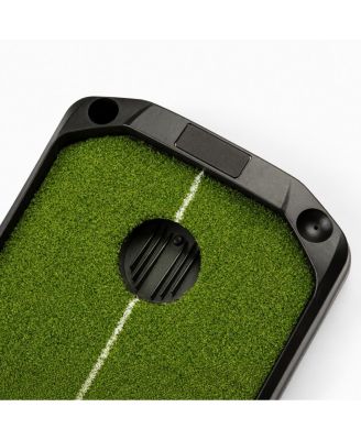 9 Foot Indoor Golf Putting Mat With Automatic Ball Return Realistic Turf Alignment Guide