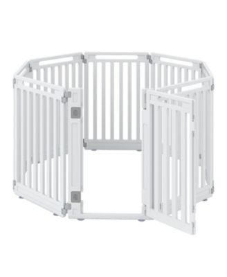 31.5 Inch Tall Eight Panel Dog Playpen with Snap-In Assembly