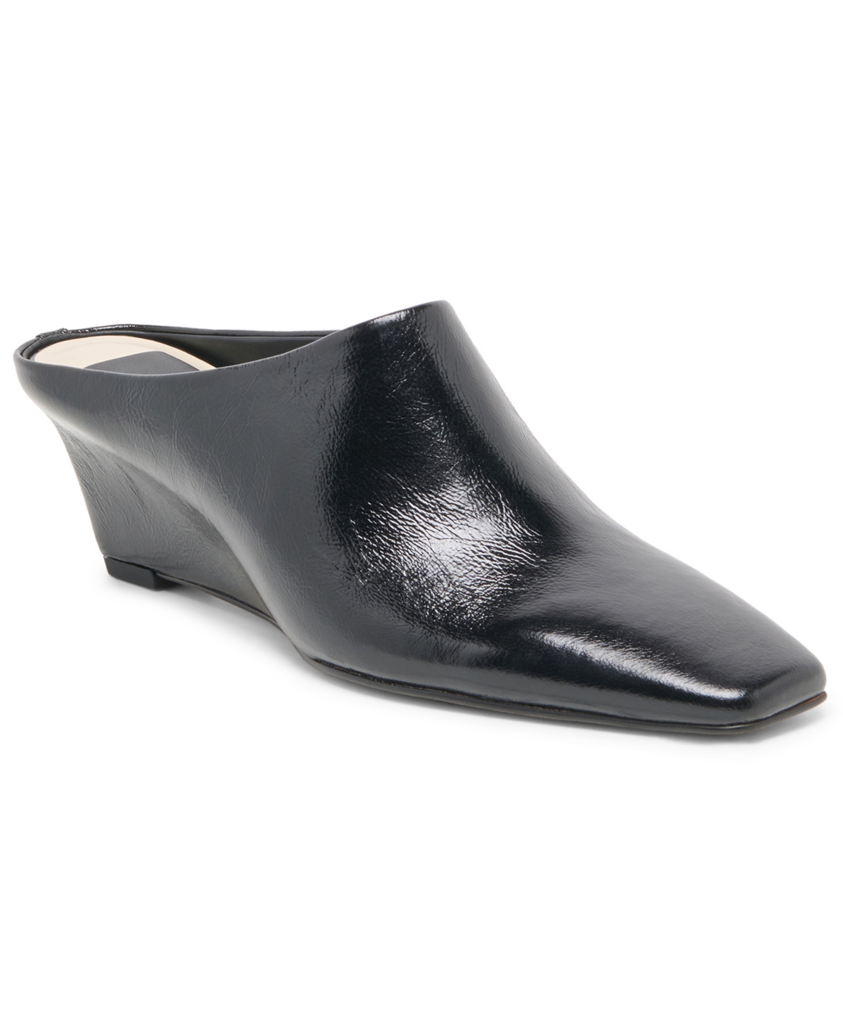 Dolce Vita Women's Hilah Wedge Mules - Midnight Leather