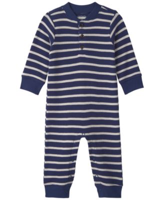 Baby Boys' Thermal Striped Jumpsuit