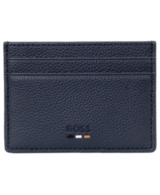 Boss Ray_S Card N. Minimalist 5-Slot Faux Leather Card Case