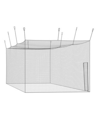 41.7 x 12.8 x 10.1 Ft Baseball Batting Cage Net with 30-Ply Knotted HDPE for Indoor Outdoor