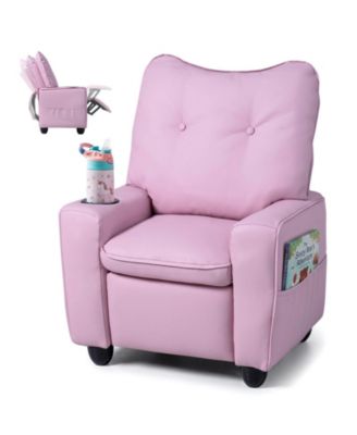 Adjustable Backrest Kids Recliner Chair with Cup Holder Recliner Chair
