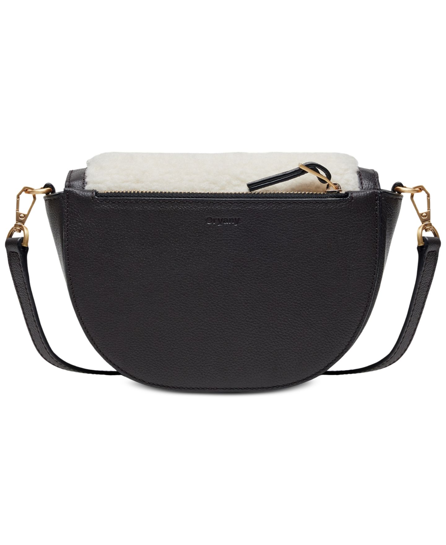 Женская сумка orYANY Lottie Eco Fur Small Crossbody, цвет: Слоновая кость — фото 2