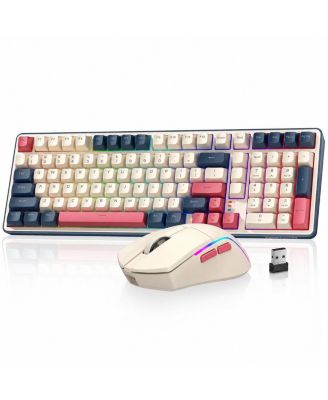 Wireless RGB Macro Gaming Keyboard for PC, Mac