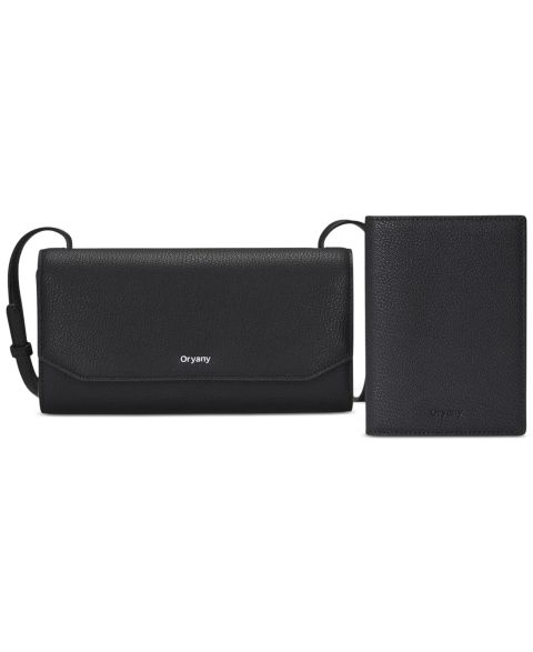 orYANY 2-Piece Mandy Travel Mini Crossbody Handbag and Passport Holder Set, цвет: Чёрный
