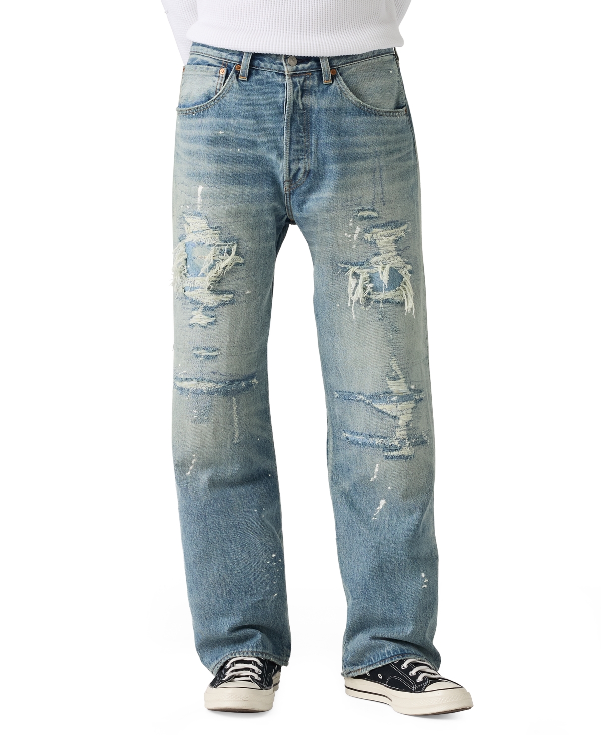 Levi's Men's 501 Loose-Fit Straight-Leg Denim Jeans - Painter