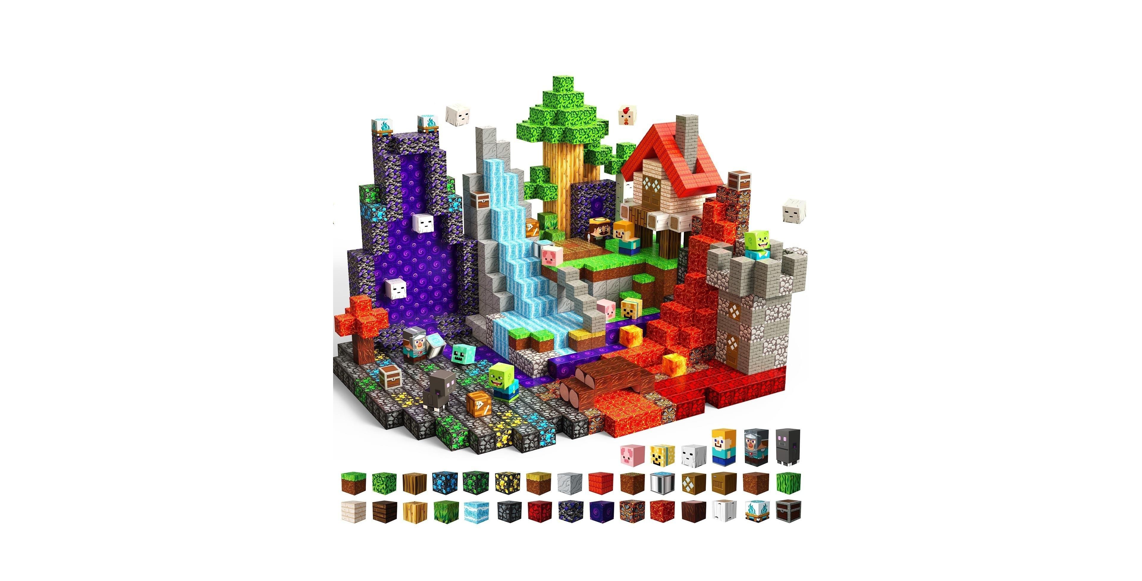 Gnuadz 150 Pieces Building Cubes Montessori Sensory Stacking Blocks Birthday Gift