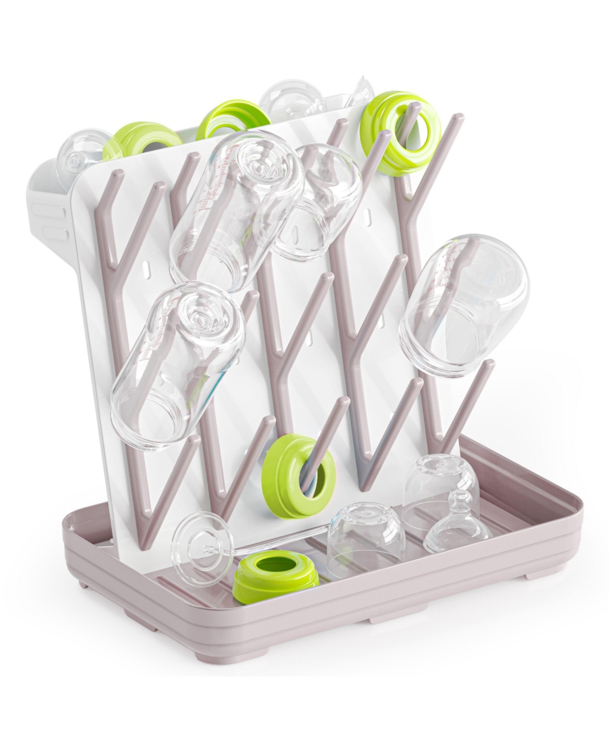 SpaceAid 20-Hook Space-Saving Vertical Bottle Drying Rack