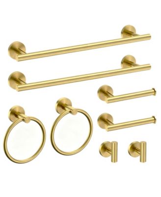 8 Bathroom Hardware Set Towel Bar 18"