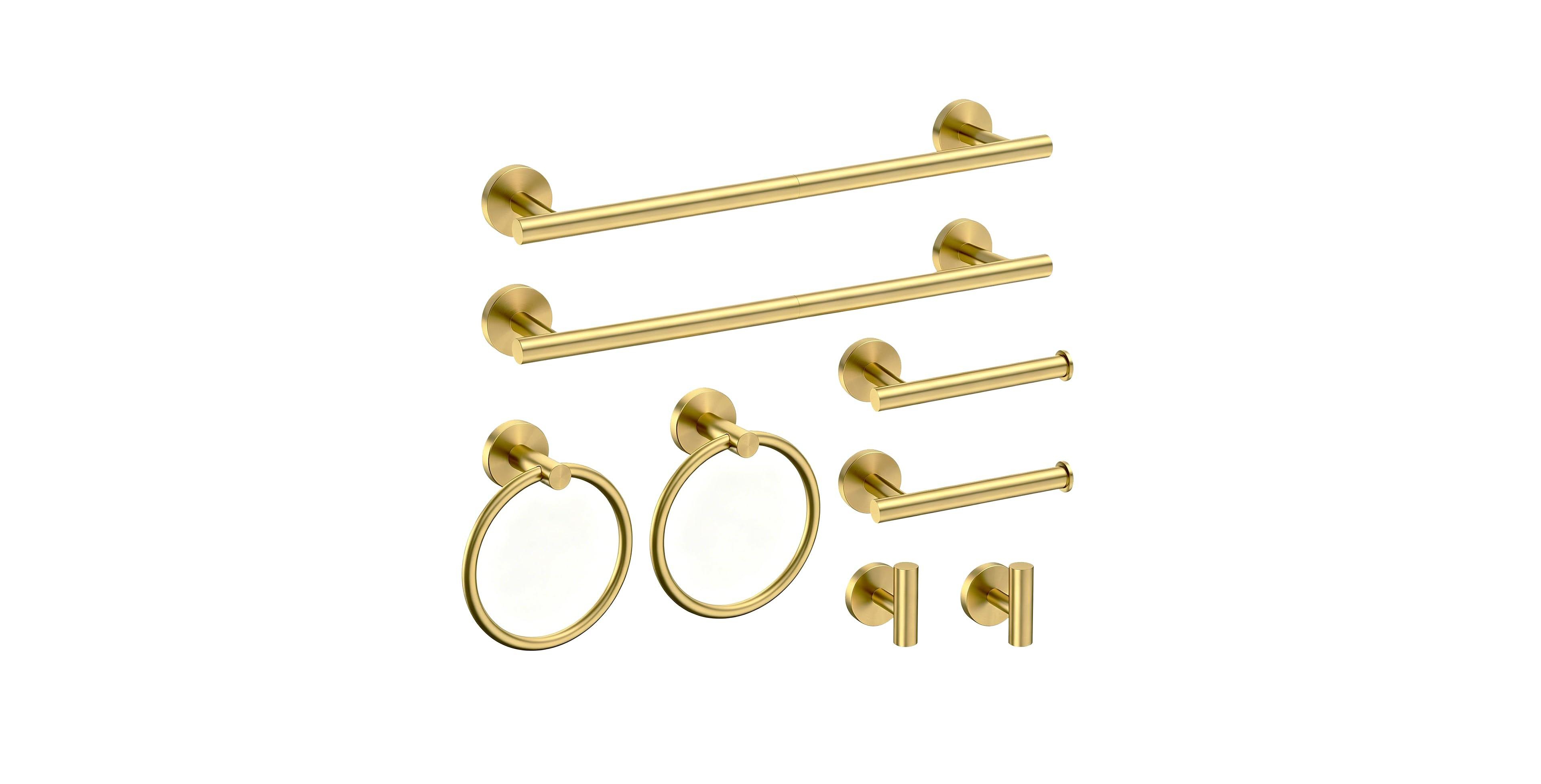 Cyqbd 8 Bathroom Hardware Set Towel Bar 18"