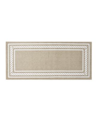 Rope Border Tufted Runner Rug, 26" x 72"