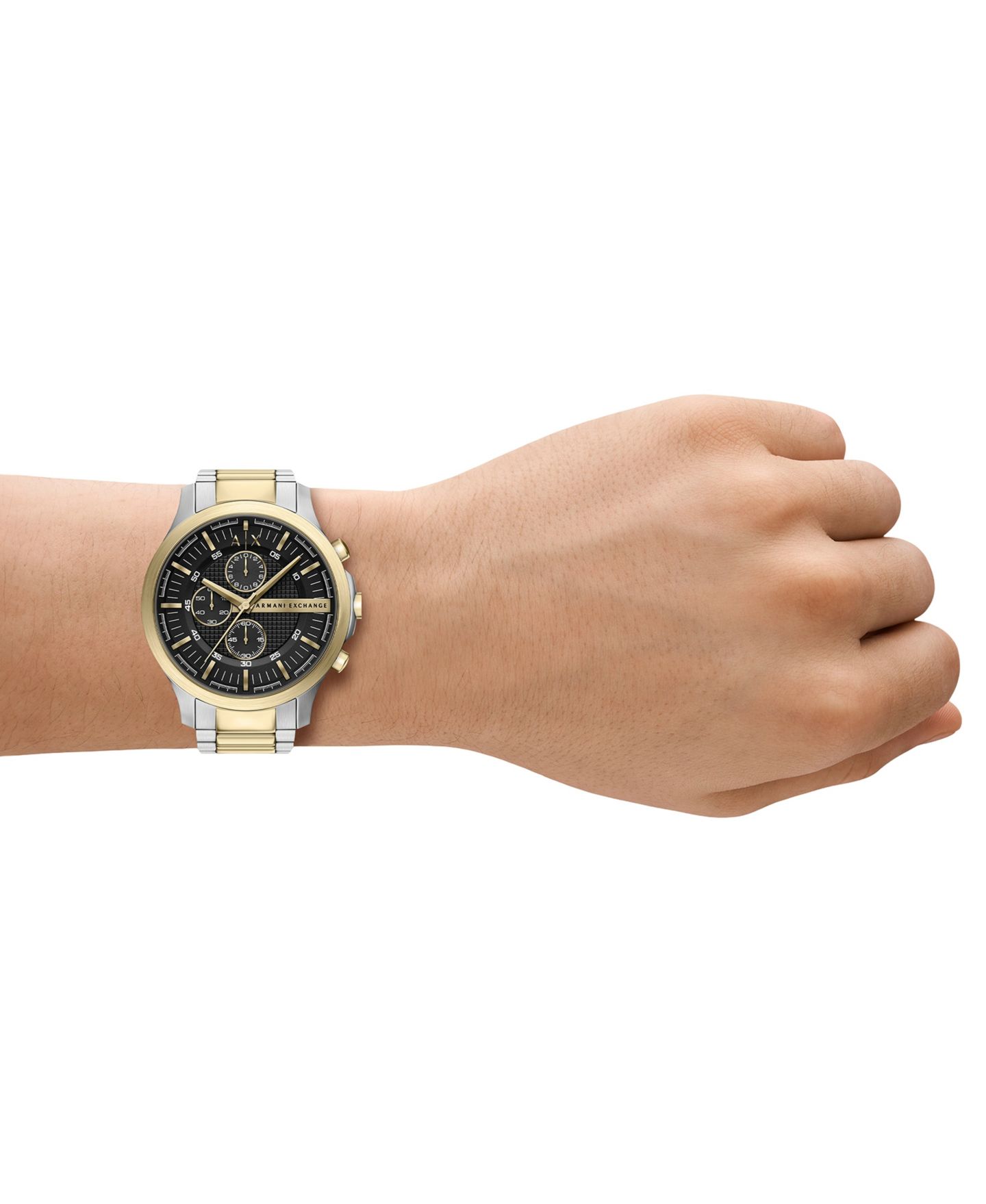 Мужские часы A|X Armani Exchange Chronograph Two-Tone Stainless Steel 46mm — фото 7