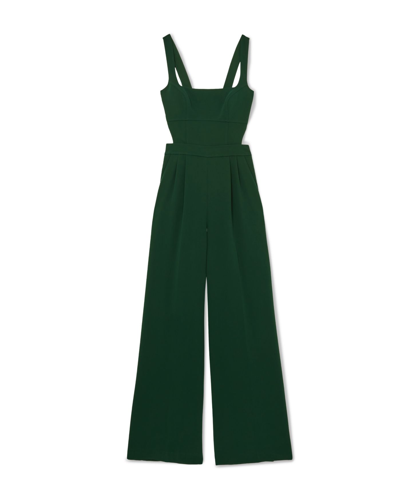 Женский комбинезон REISS Dion Sleeveless Open Back Wide-Leg Jumpsuit, цвет: Зелёный — фото 5