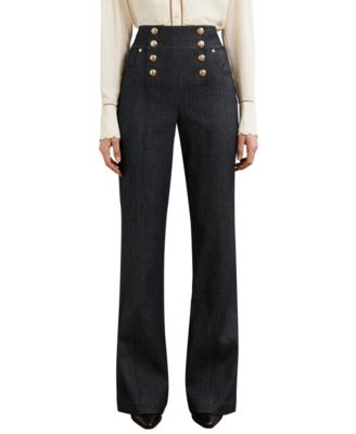Petite Athena High-Rise Wide-Leg Jeans