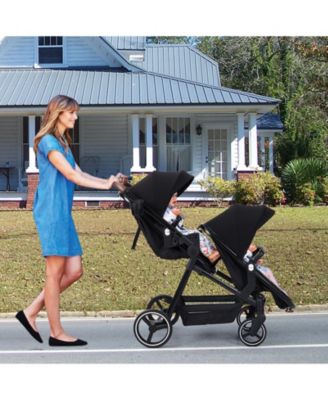Tandem Double Stroller for Twins and Siblings, Modern, Reversible Seats, One Step Fold, Ages 6 Months and Up