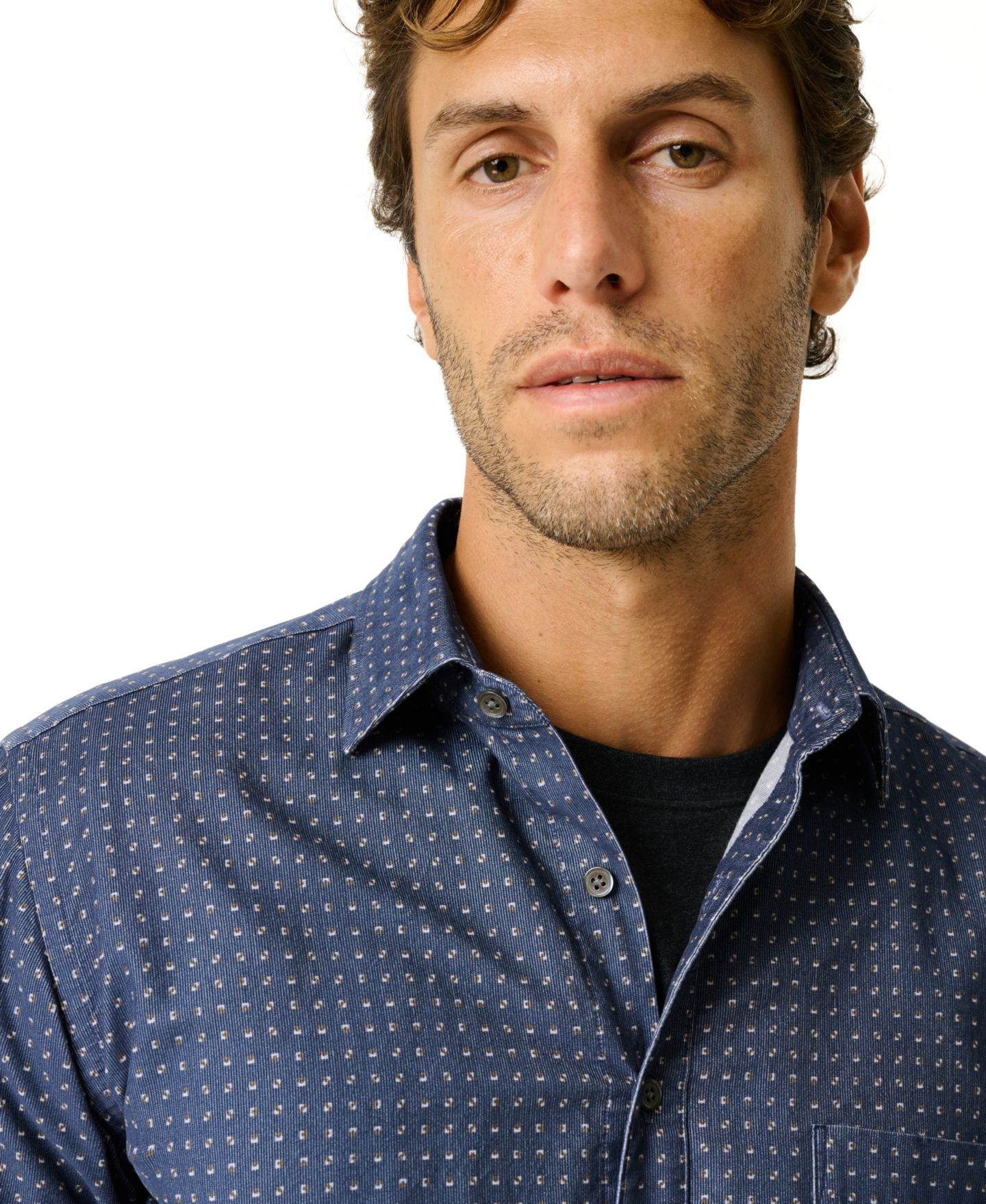 Мужская рубашка Rodd & Gunn Little Jordan Spur Slim-Fit Long-Sleeve, цвет: Bluestone — фото 6