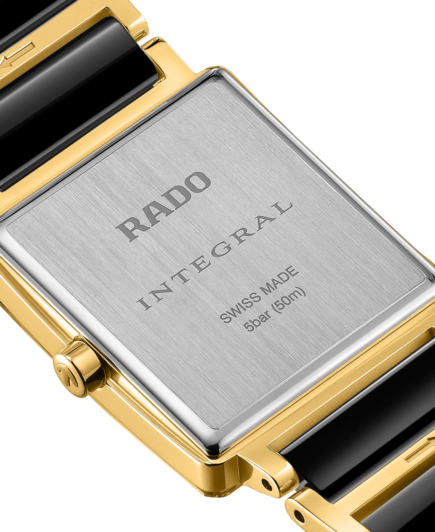 Женские часы Rado Swiss Quartz Integral Two-Tone Ceramic and Stainless Steel Watch 23mm — фото 4