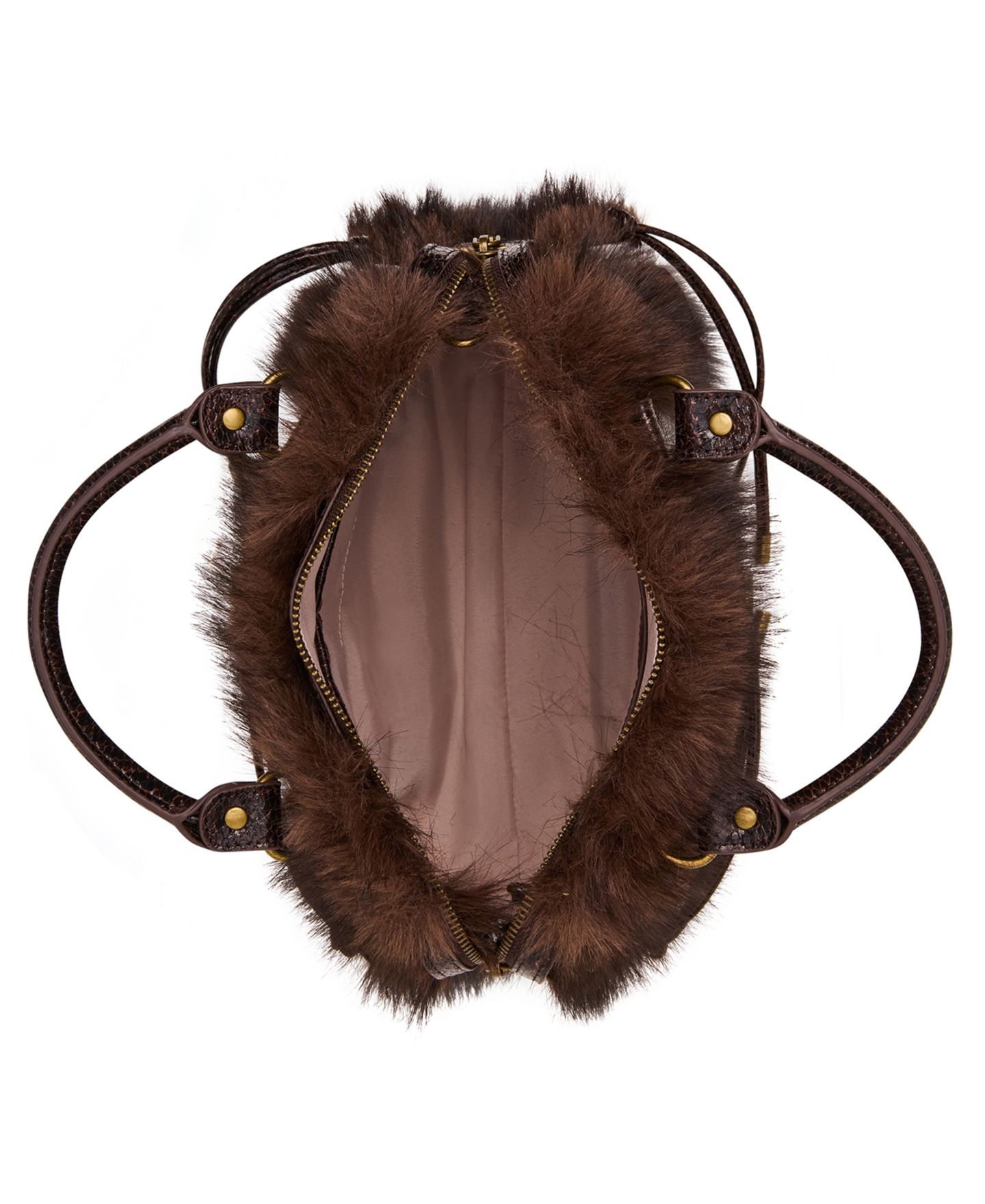 Женская сумка Steve Madden Riggs-F Small Crossbody Satchel, цвет: Коричневый — фото 4