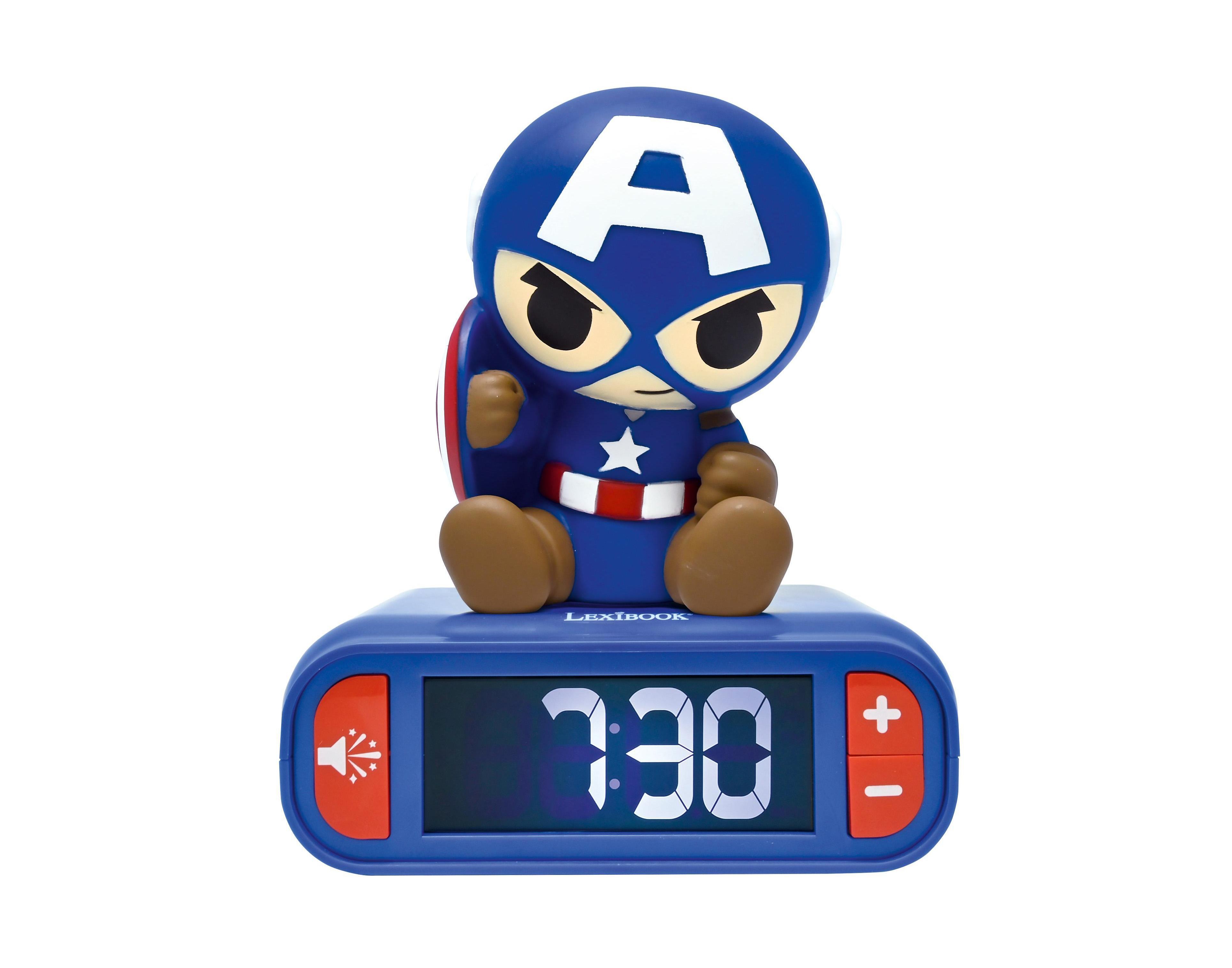 Avengers RL800AV1 7.28" Light-Up Backlit Lcd Nightlight Alarm Clock
