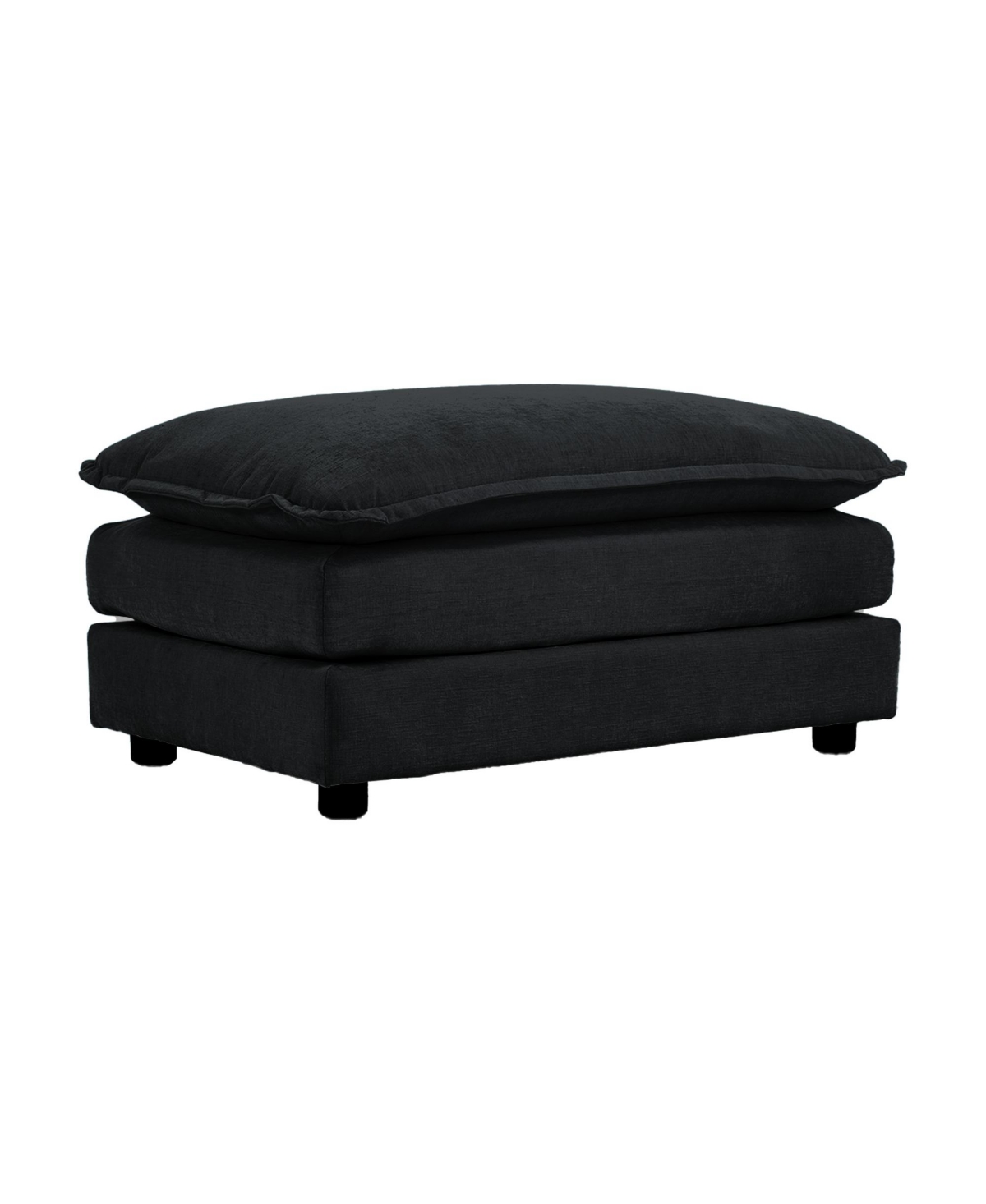 sumyeg Chenille Fabric Ottoman Footrest for 2