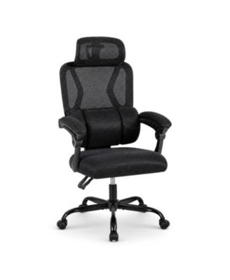 Ergonomic Office Mesh Chair with High Back Adaptive Lumbar Support and 2D Adjustable Headrest